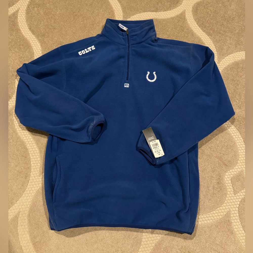Indianapolis Colts Blue Quarter-Zip Fleece Pullover